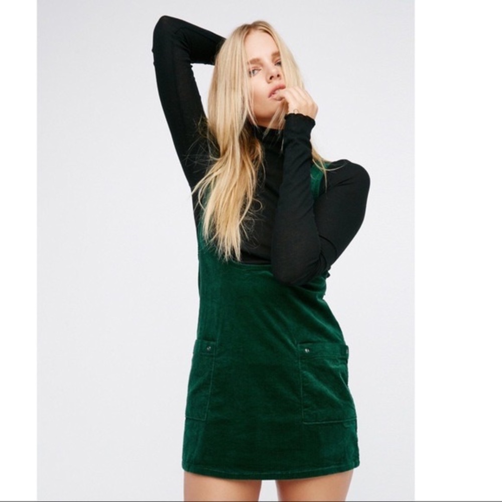 Free People Green Corduroy Jumper
